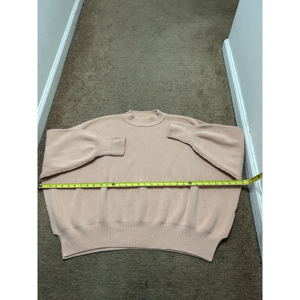 Free People Easy Street Ribbed Sweater Size Small Light Pink - Picture 3 of 8